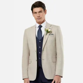Benetti Philip Slim Fit Suit Jacket - Stone