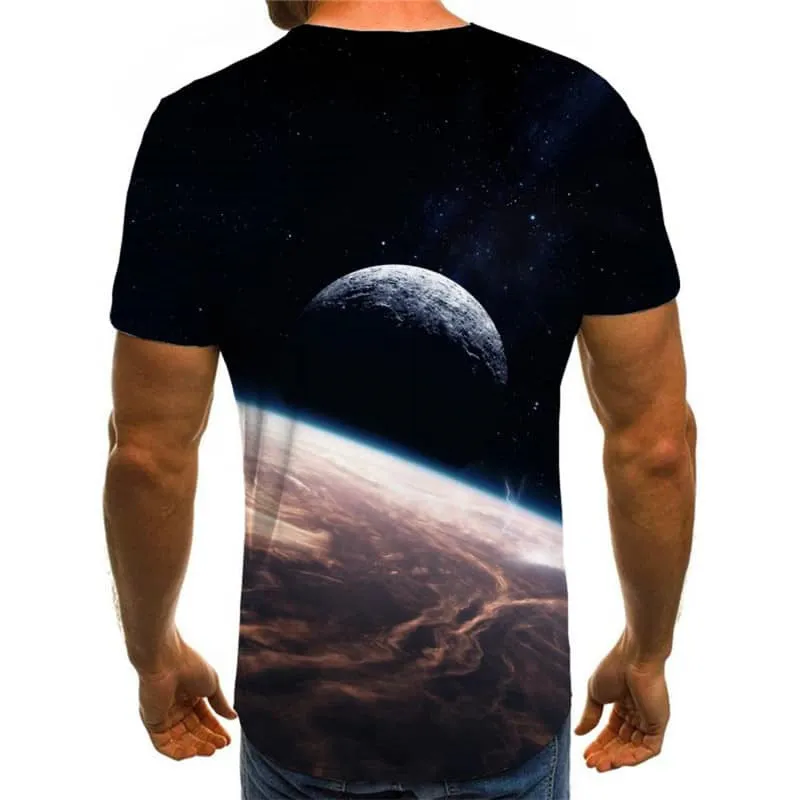 t shirt abstract  personality clothing  man art costume fun geometric colorful art Casual
